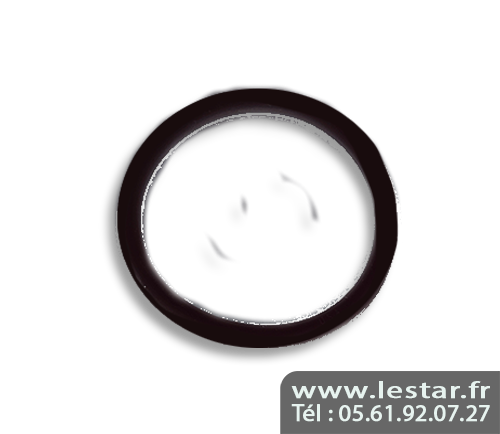 Caoutchouc de flipper noir diamètre 70 mm - USA 2 3/4"