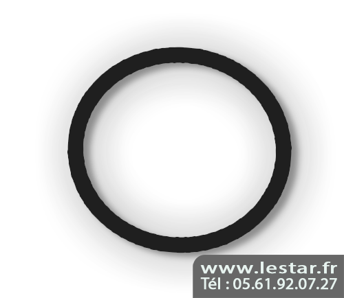 Caoutchouc de flipper noir diamètre 100 mm - USA 4"