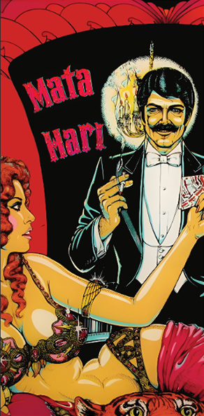 Tapis de protection vitre flipper Mata Hari  - Dimensions : 52cm x 106cm