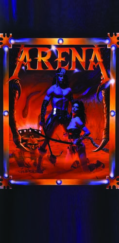 Tapis de protection vitre flipper  Arena - Dimensions :106cm x 52cm