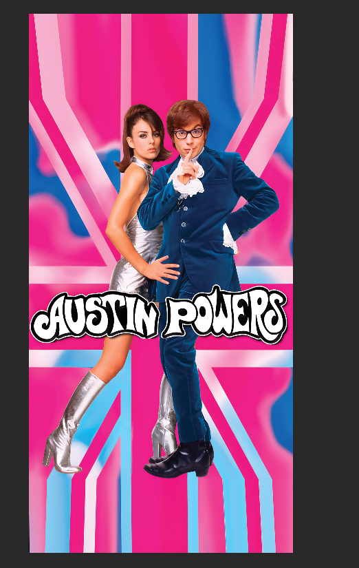 Tapis de protection vitre flipper Austin Powers 52 X 106
