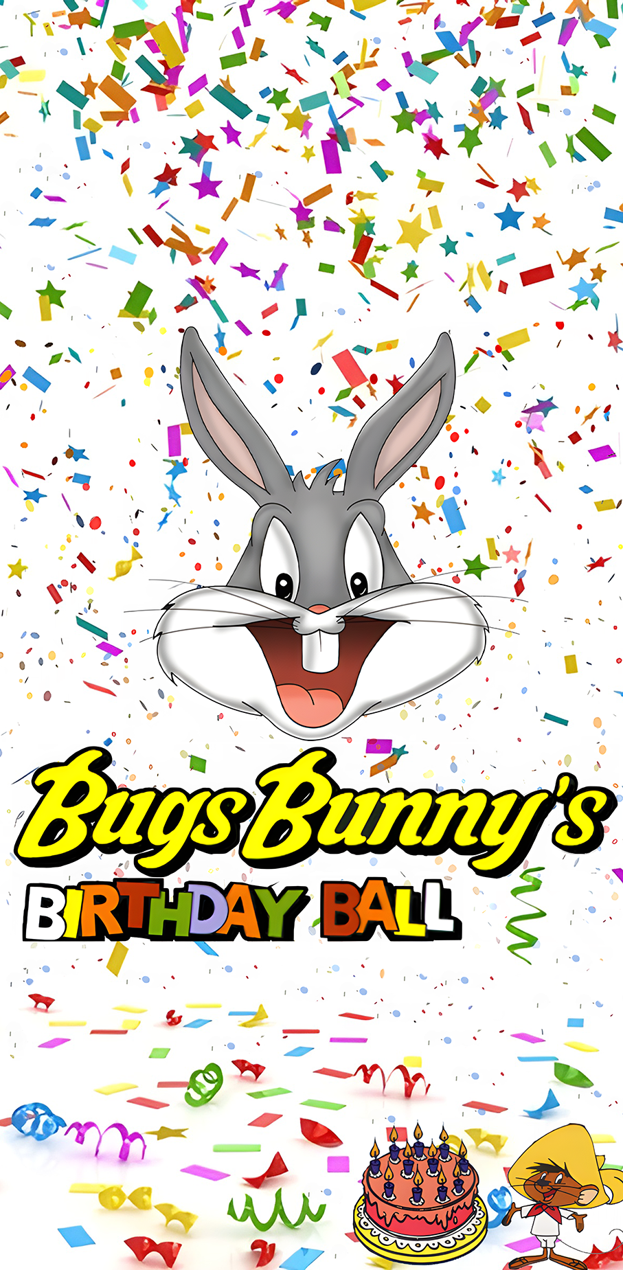 Tapis de protection vitre flipper  Bugs Bunny - Dimensions :106cm x 52cm