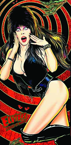 Tapis de protection vitre flipper  Elvira's House of Horror - Dimensions :106cm x 52cm