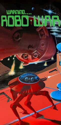 Tapis de protection vitre flipper  Robo War - Dimensions :106cm x 52cm