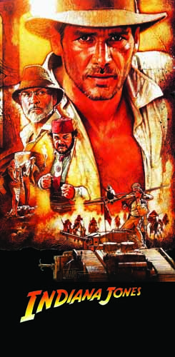 Tapis de protection vitre flipper  Indiana Jones Williams - Dimensions :106cm x 59cm