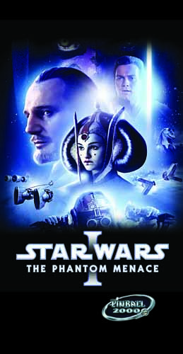 Tapis de protection vitre flipper  Star Wars ep1 pinball 2000 - Dimensions :106cm x 52cm