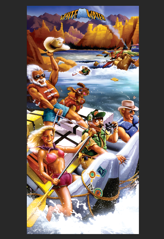 Tapis de protection vitre flipper White Water 52 X 106