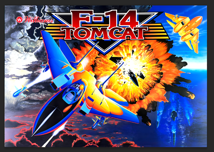 F-14 Tomcat - Translite de flipper