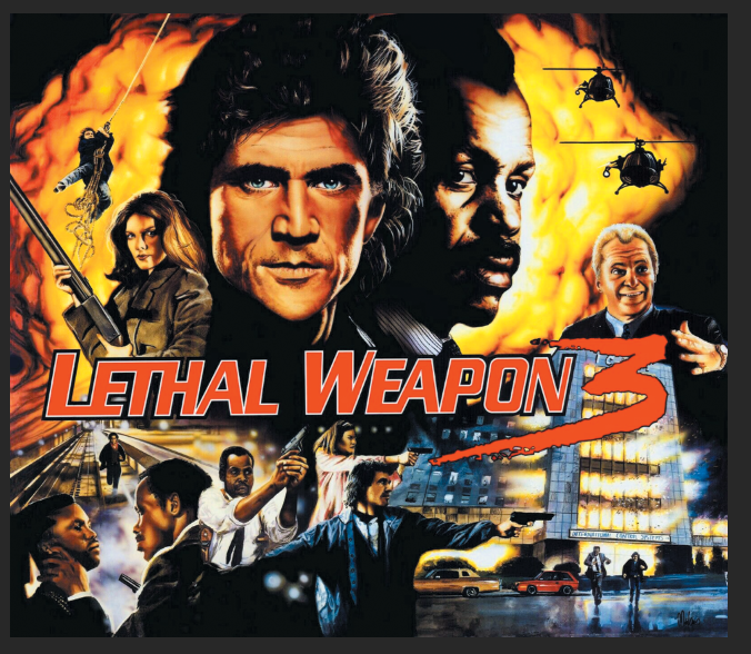 Lethal Weapon 3 - Translite de flipper