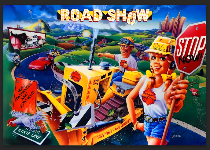 Road Show - Translite de flipper