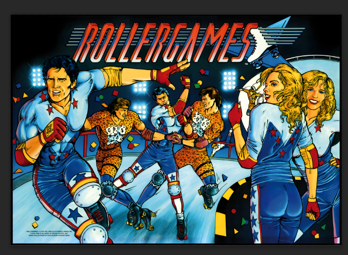 Rollergames - Translite de flipper