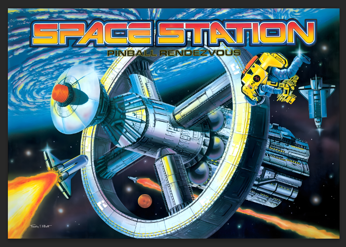 Space Station - Translite de flipper