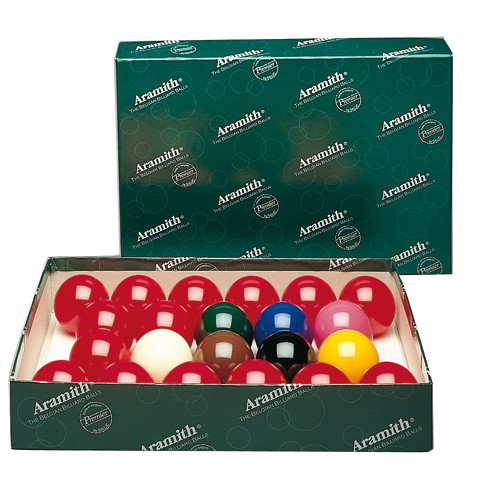 Jeu de bille complet Snooker en 52 mm Aramith
