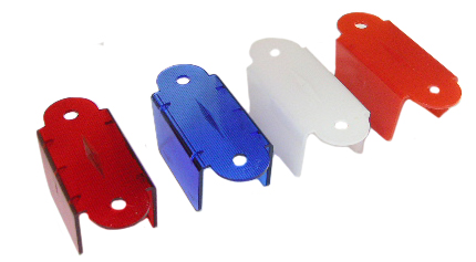 Pont de plateau pour flipper Williams 69 mm Rouge